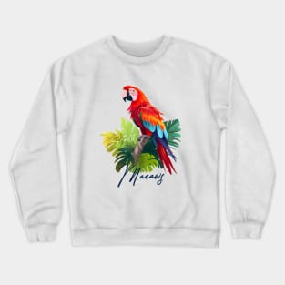 Scarlet Macaws Crewneck Sweatshirt